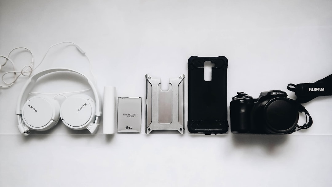 A collection of modern tech gadgets on a desk, including a smart speaker, wireless charger, and portable device organizer, showcasing their practicality in everyday use.