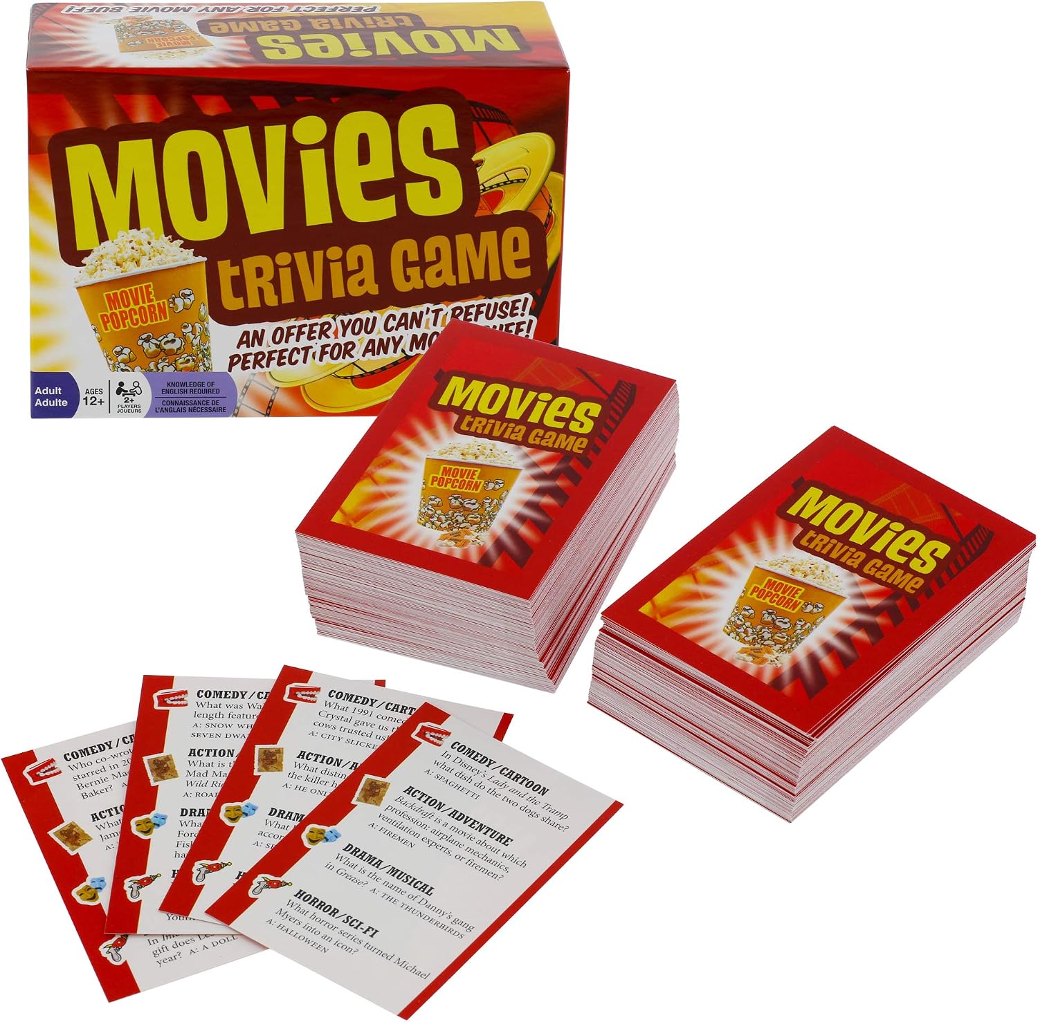 Outset Media Movies Trivia Game - Fun Cinema Question Based Game Featuring 1200 Trivia Questions - Ages 12+ - Image 2