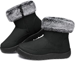 SHIBEVER Women’s Fur Lined An...